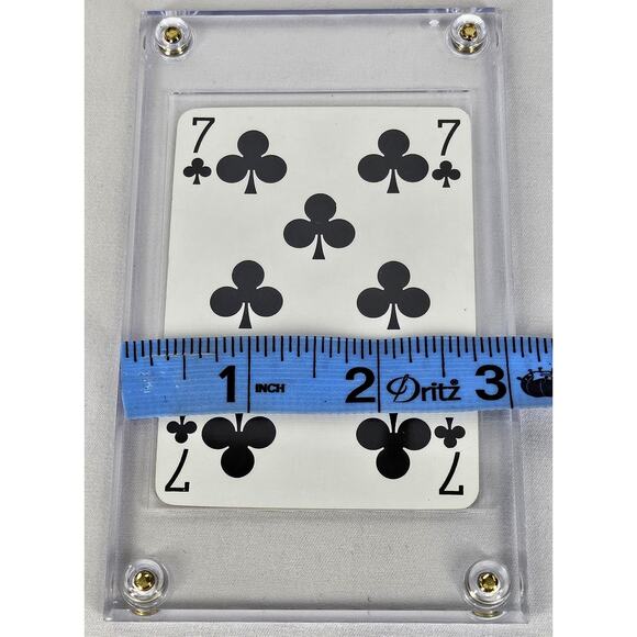 LOUIS VUITTON LV LUCKY 7 CLOVER COLLECTIBLE PLAYING CARD – ENCASED DISPLAY - Picture 4 of 5
